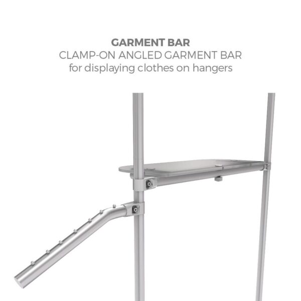 Merchandiser Garment Crossbar Angled Arm