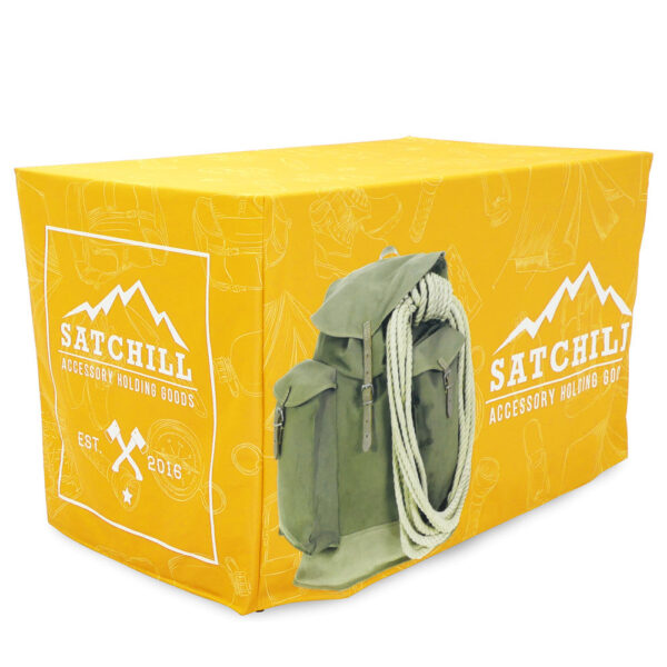 4′ Fitted Table Throw Full Color 3-sided with Custom Dye-Sub Print - Image 2