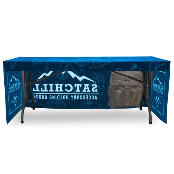 6′ Fitted Table Throw Full Color 3-sided with Custom Dye-Sub Print - Image 3