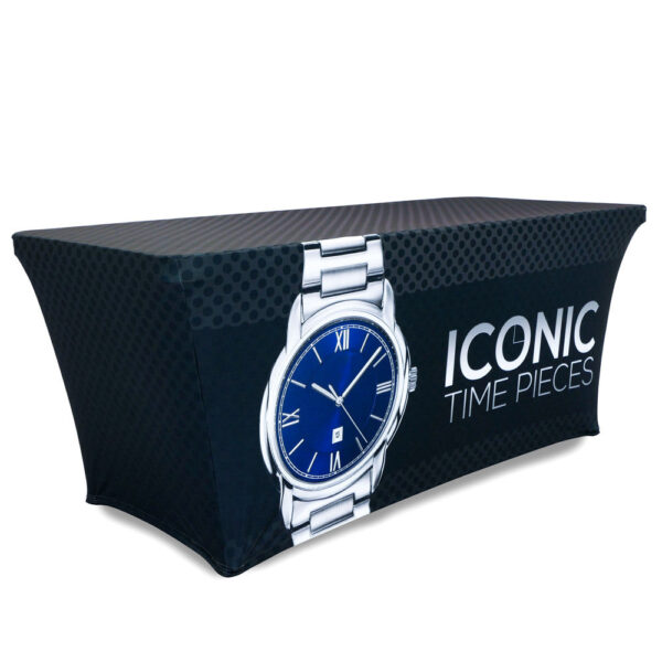 6′ Stretch Table Throw Full Color 4-sided with Custom Dye-Sub Print - Image 2
