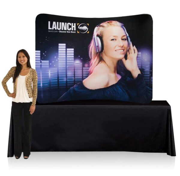8 ft. EZ Tube Display – Tabletop Curve - Image 2