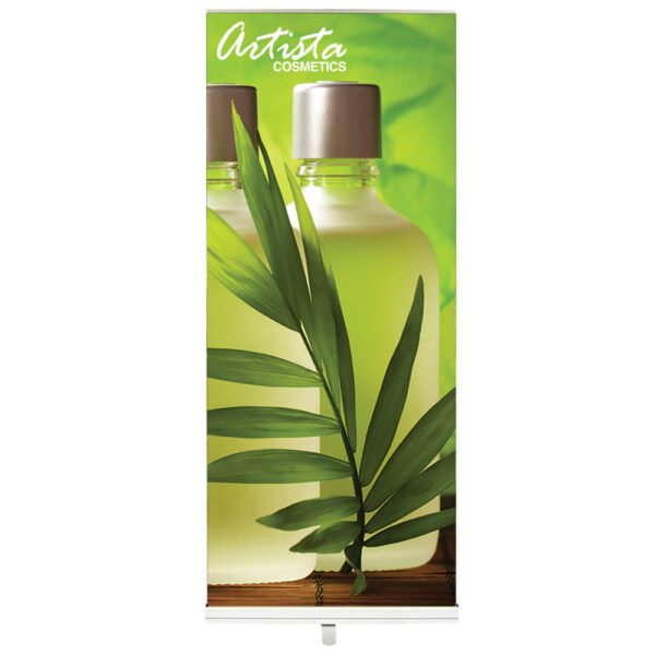 2.8′ Econoroll Retractable Banner Stand
