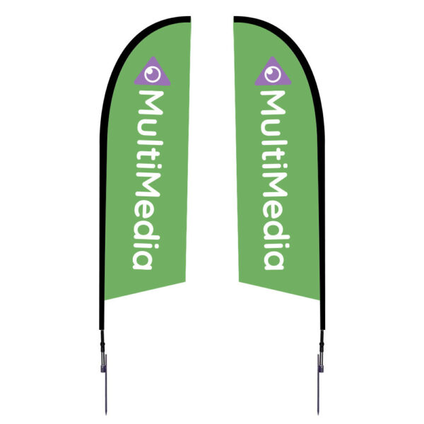 8′ Falcon Flag Small Spike Base