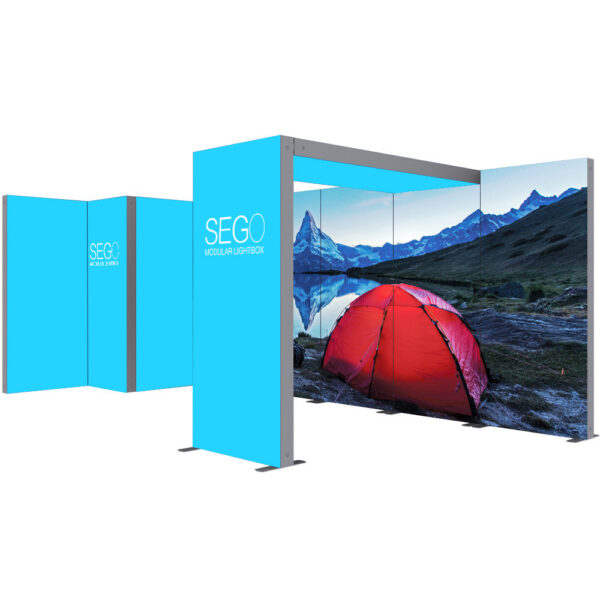 20′ x 10′ Sego Modular Lightbox Display Configuration F