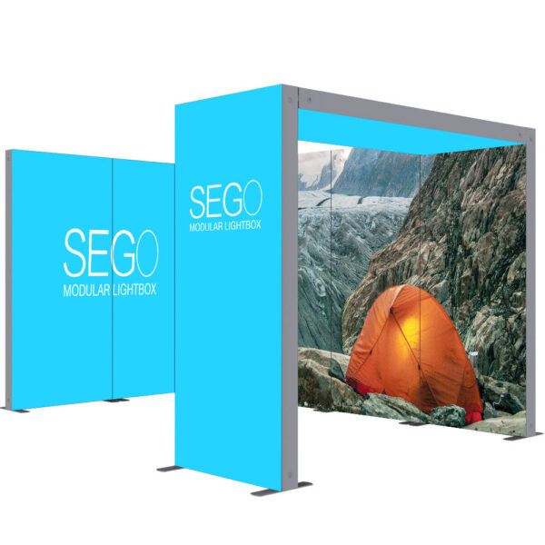 15′ x 10′ Sego Modular Lightbox Display Configuration G