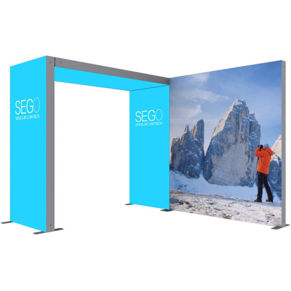 10′ x 10′ Sego Modular Lightbox Display Configuration C