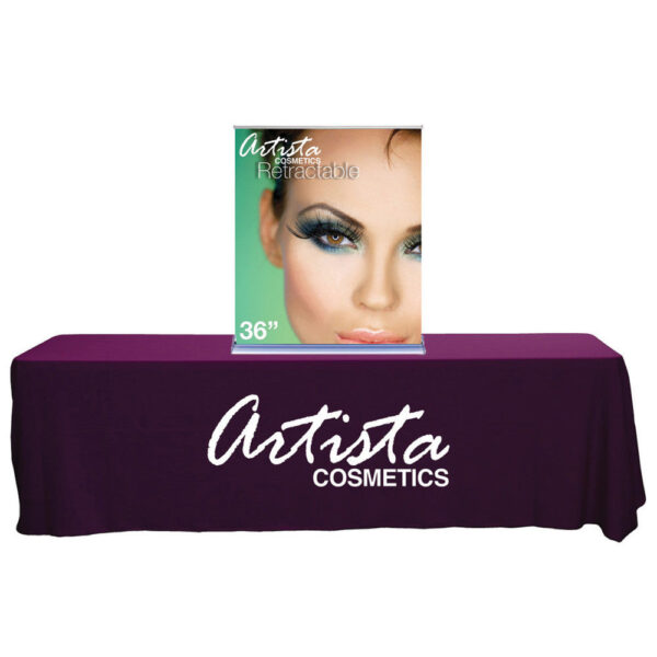 3′ x 3′ Silverstep Retractable Banner Stand Tabletop