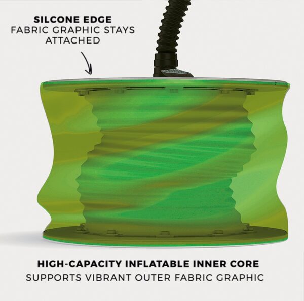 3ft x 3ft x 10ft WaveLight Air Backlit Inflatable Square Tower - Image 3
