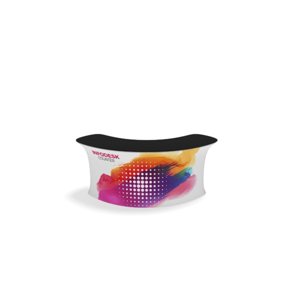 InfoDesk Counter – 3 Panel Curved Convex - Image 3