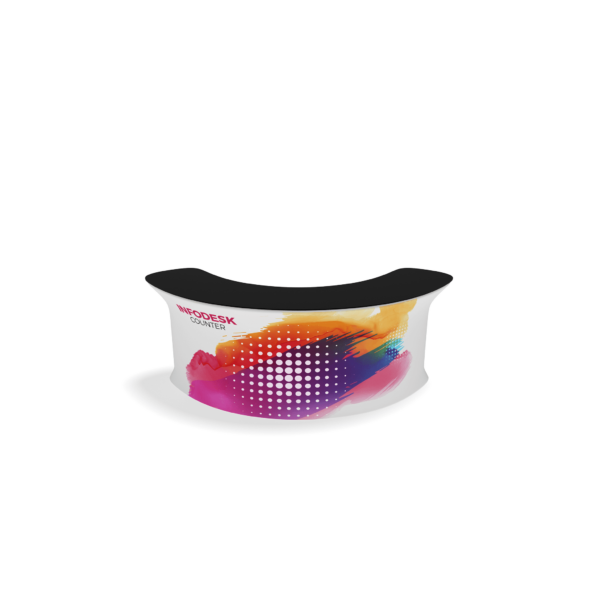 InfoDesk Counter – 4 Panel Curved Convex
