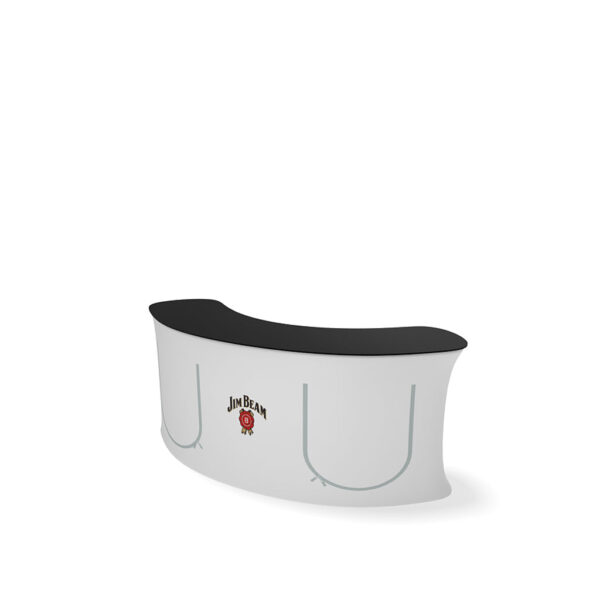 InfoDesk Counter – 3 Panel Curved Convex